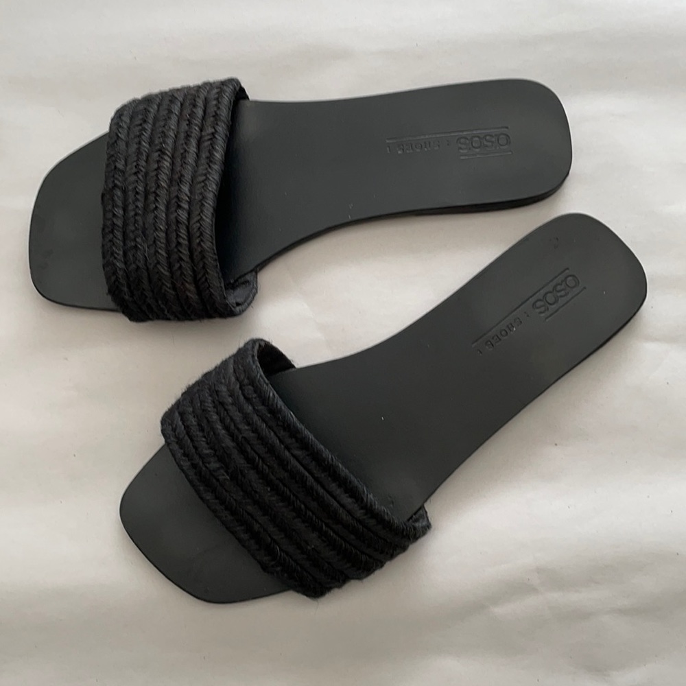 ASOS woven slides size 7